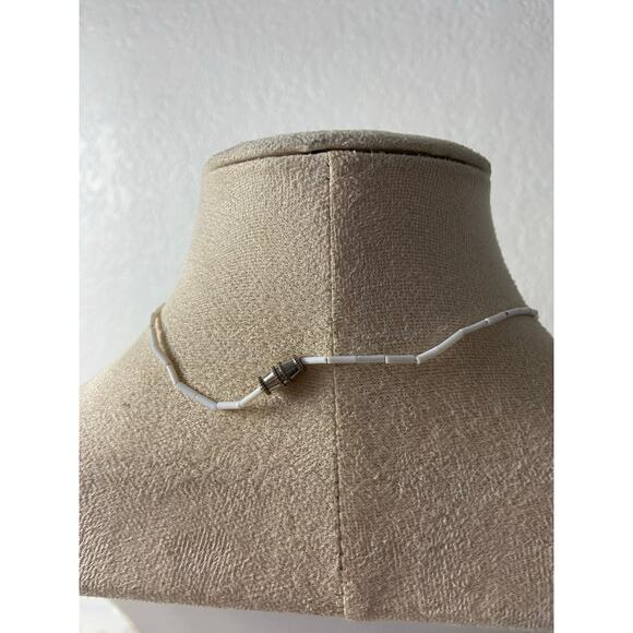 Jasper & Shell Choker Necklace - Boho Y2K Style - Picture 4 of 5